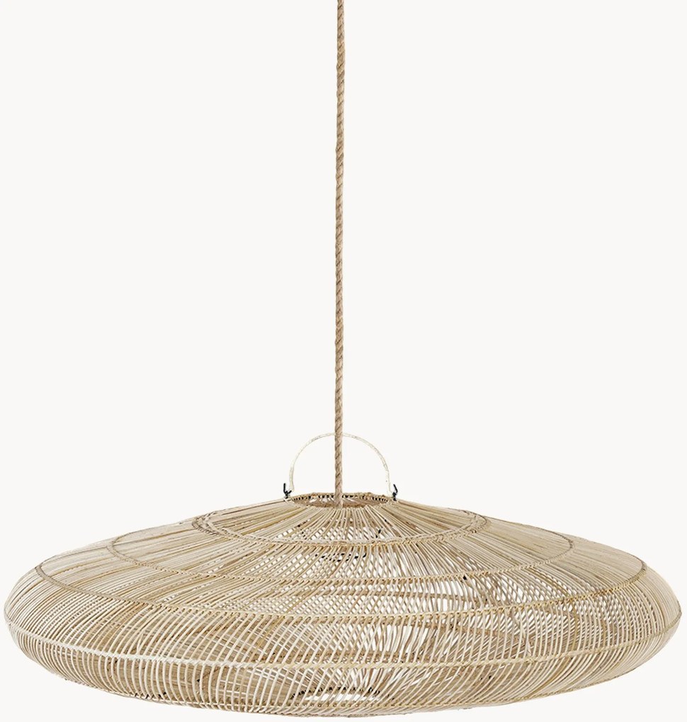 Lampada a sospensione in rattan tessuto a mano Macaron