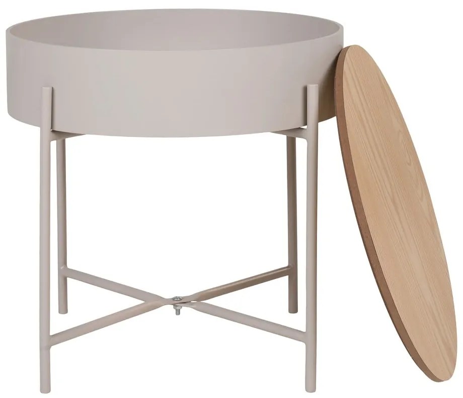 Tavolino rotondo in metallo ø 40 cm Sisco – House Nordic