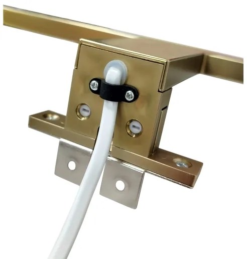 Illuminazione specchio bagno LED/8W/230V 4000K 50 cm IP44 oro opaco