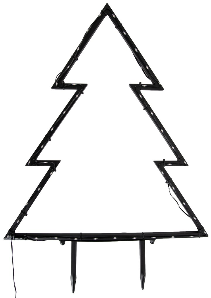 Faretto per albero di Natale nero 71 cm con LED IP44 - Kas