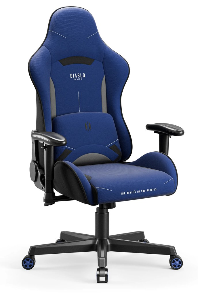 Poltrona da gaming in tessuto blu navy Diablo X-Starter