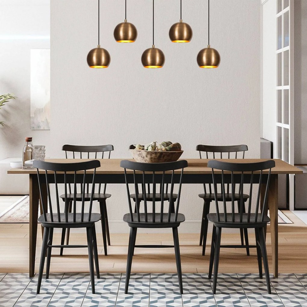 Lampada a sospensione Sivani MR-1000 Opviq, dimmerabile, Bronzo / Ottone antico, Soggiorno / Sala da pranzo, Metallo, Lampada a sospensione