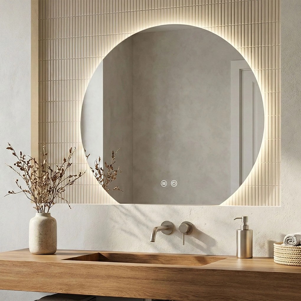 Specchio LED 90cm Fabio