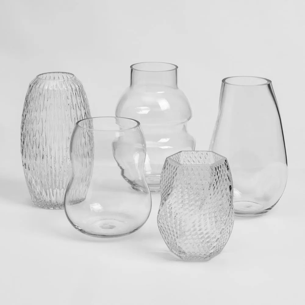 Vaso in vetro (altezza totale 20 cm) Clara – Casa Selección