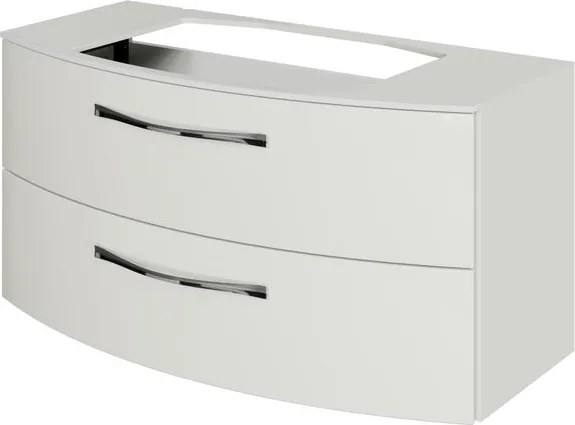 Mobile da bagno sospeso sotto lavabo L 99 x H 49.2 x P 46.2 cm bianco lucido, 2 cassetti PELIPAL Cassca