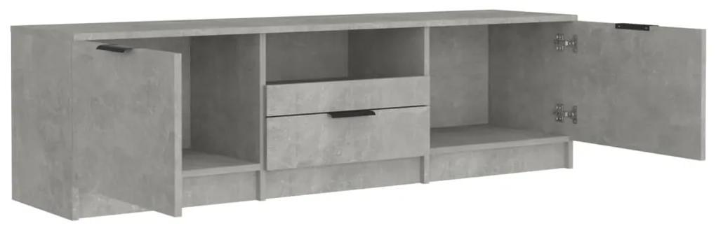 Mobile per tv grigio cemento 140x35x40cm legno multistrato