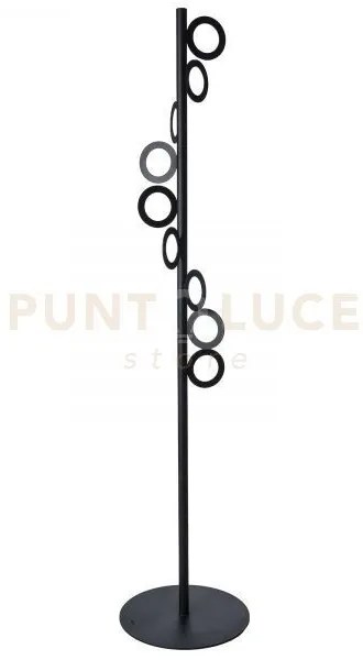 Appendiabiti da terra tuttizeri nero in ferro  40x180h cm