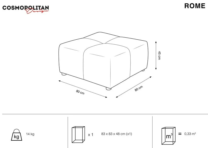Modulo divano blu Rome - Cosmopolitan Design