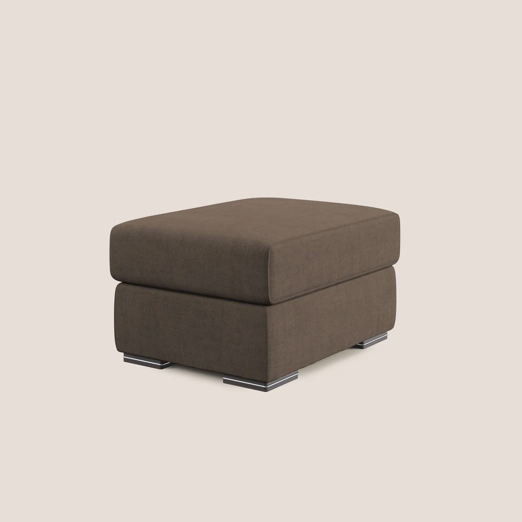Sun pouf apribile contenitore in tessuto impermeabile T02 marrone