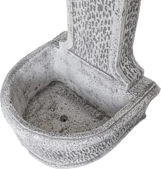 Fontana Decorativa Per Giardino In Cemento Effetto Pietra Grigia mod. Parete Artistica Mediterranea