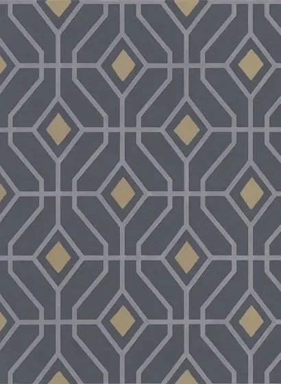 Designers Guild Carta da parati Laterza - Graphite