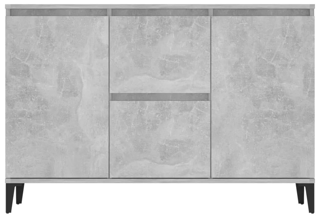 Credenza grigio cemento 104x35x70 cm in truciolato