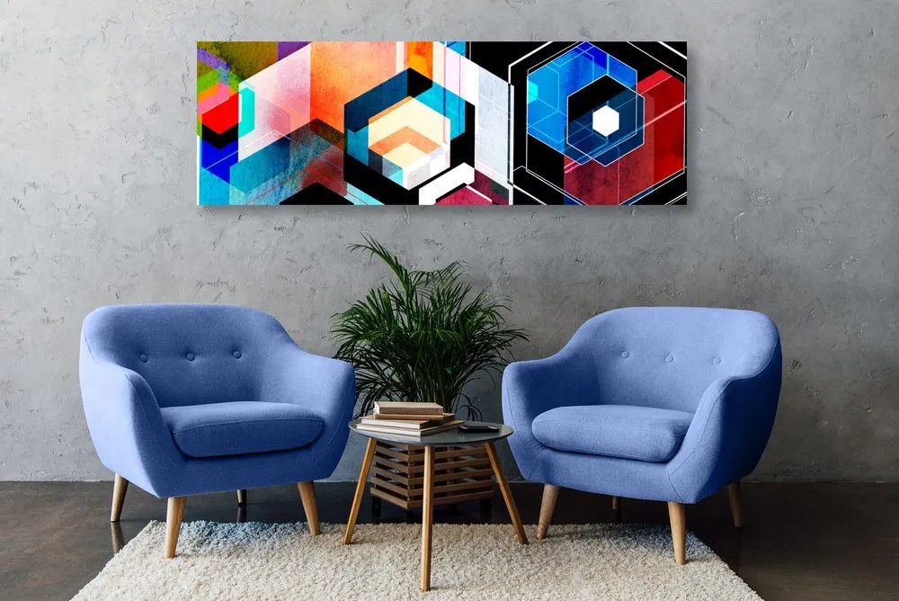 Quadro su tela – Geometria futuristica