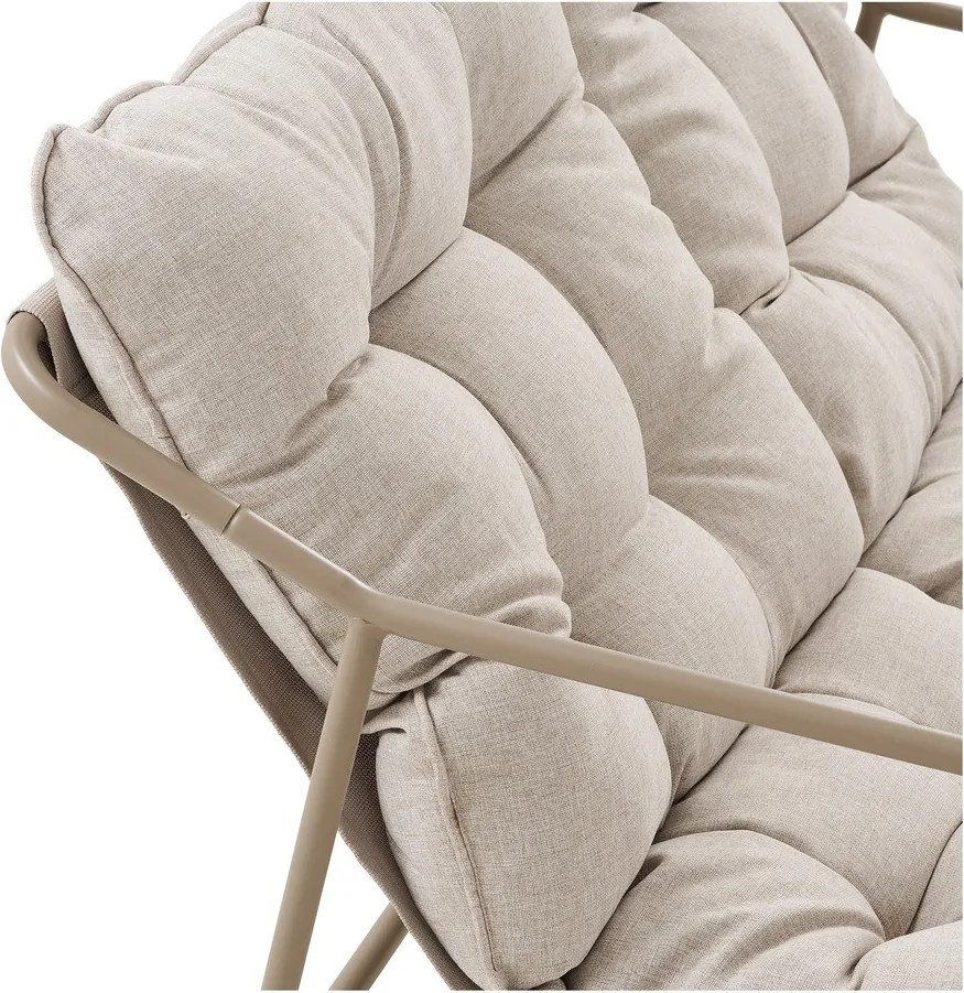 Set di mobili da giardino beige imbottito per 4 persone Nilo – House Nordic