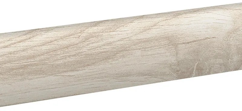 Piastrella battiscopa North Wind Ivory in gres porcellanato avorio opaco L 123 x H 0.9 cm x Sp 9 mm confezione da 12 ml