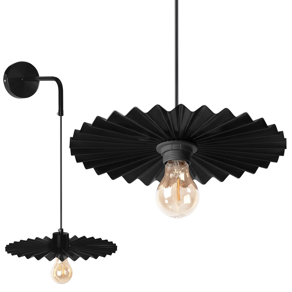 Lampada da parete APP1355-1W BLACK 30 cm