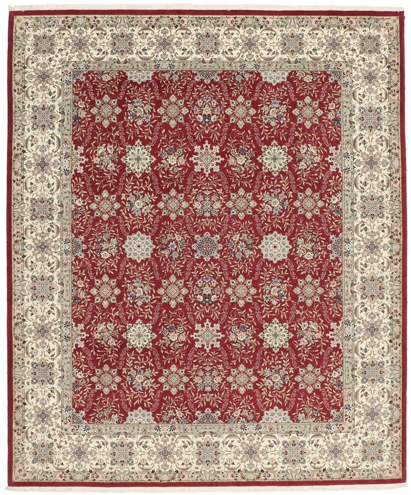 Isfahan Tappeto 300 x 250 (Iran) Annodato A Mano
