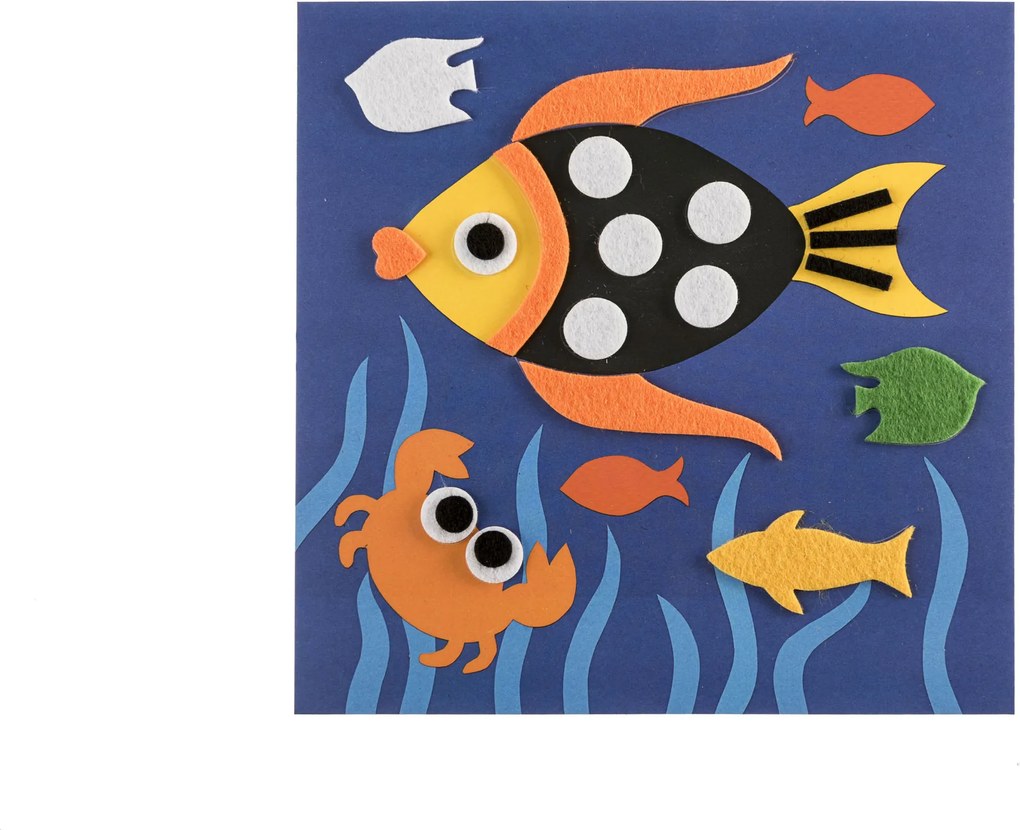 Collage di feltro - dalla natura