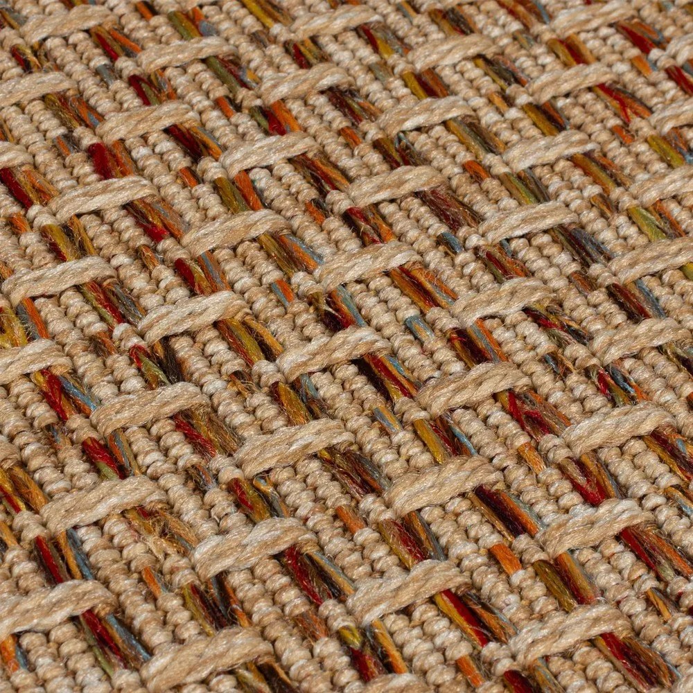 Passatoia da esterno in colore naturale 80x230 cm Nora Diamond - Flair Rugs