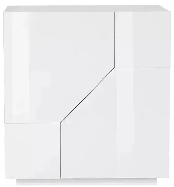 Credenza Alien Sideboard 80 Bianco Laccato - Mobile elegante dalle dimensioni 79,2 x 43 x 86 cm