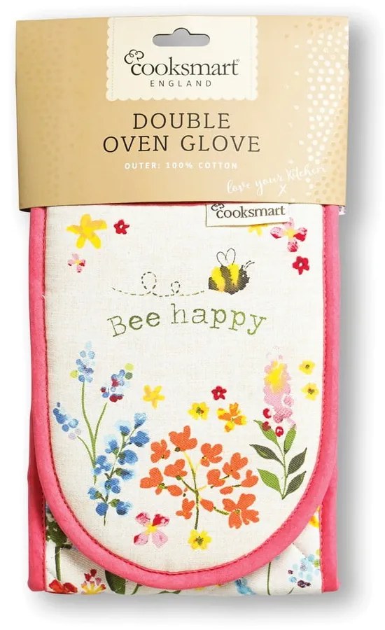 Guanto da cucina in cotone doppio Be Happy Bee Happy - Cooksmart ®