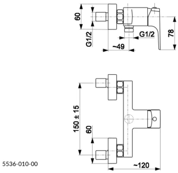 KFA Armatura 5536-010-00 - Rubinetto doccia MOKAIT cromo lucido