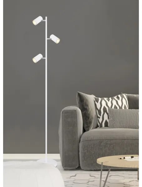Globo 57910SW - Lampada con piedistallo ROBBY 3xGU10/5W/230V bianco