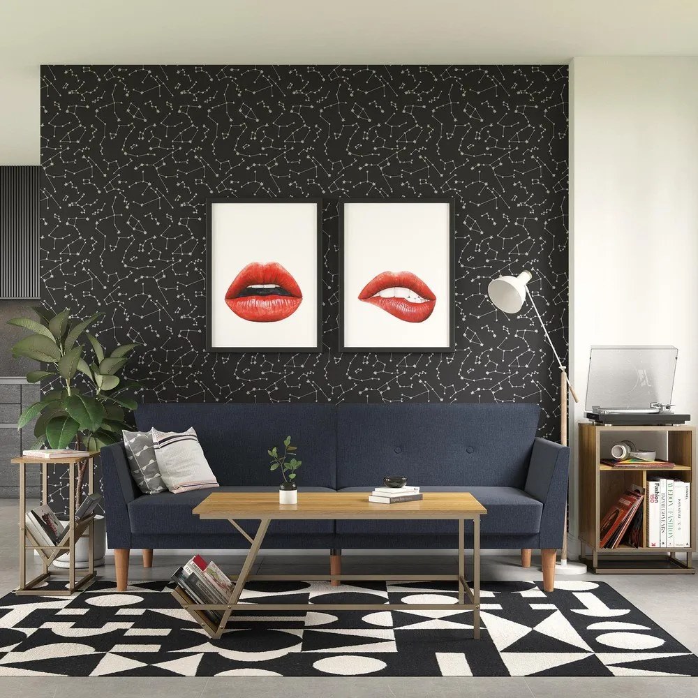 Divano letto blu scuro 205 cm Regal - Novogratz