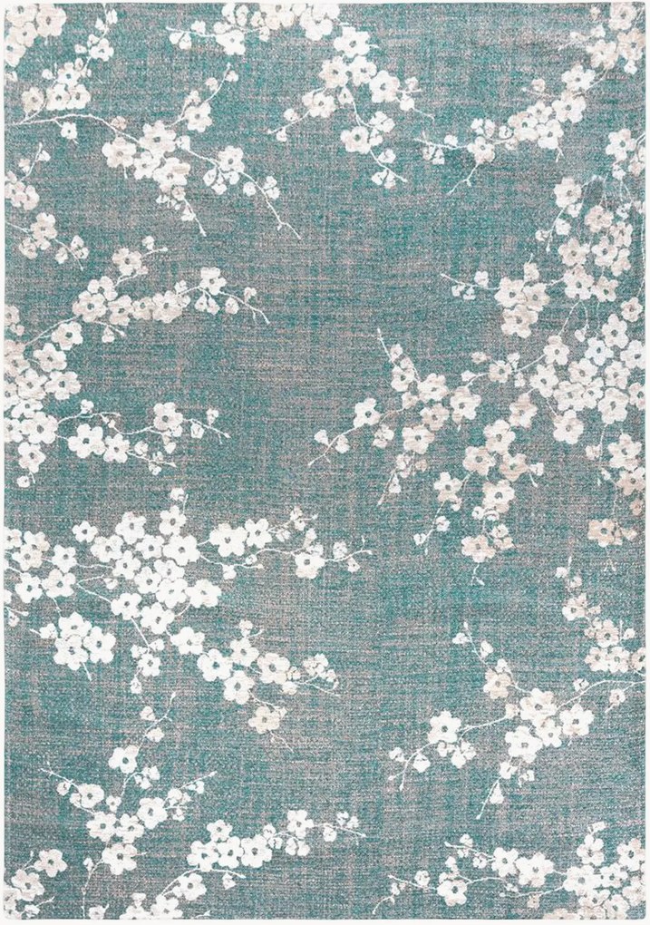 Tappeto jacquard lavabile da interno-esterno Sakura