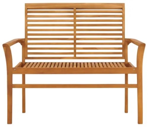 Panchina da Giardino 112 cm in Legno Massello di Teak