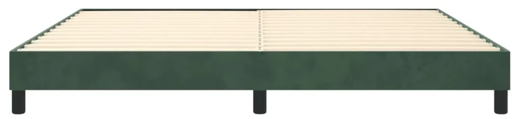 Giroletto a molle verde scuro 200x200 cm in velluto