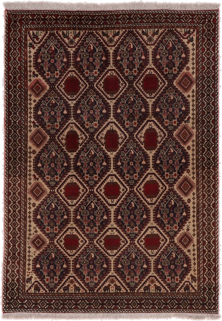 Afshar Tappeto persiano 130 x 190 (Iran) Annodato A Mano