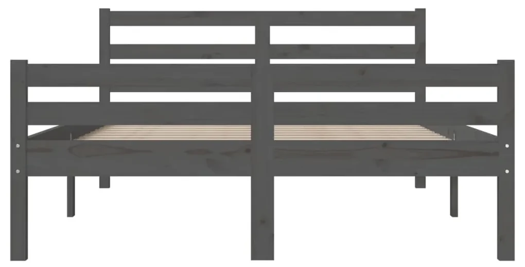 Giroletto grigio in legno massello 160x200 cm