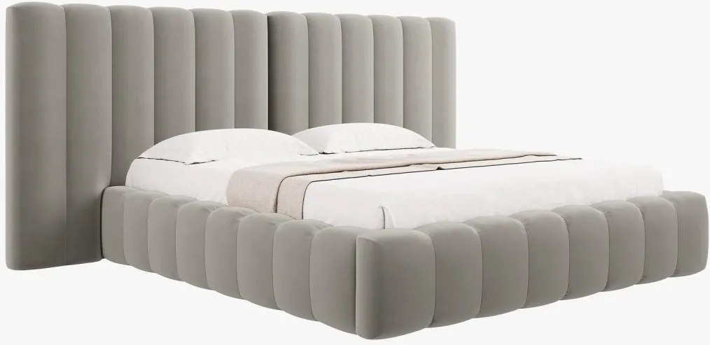 Letto Kelp T in velluto - 160x200 cm