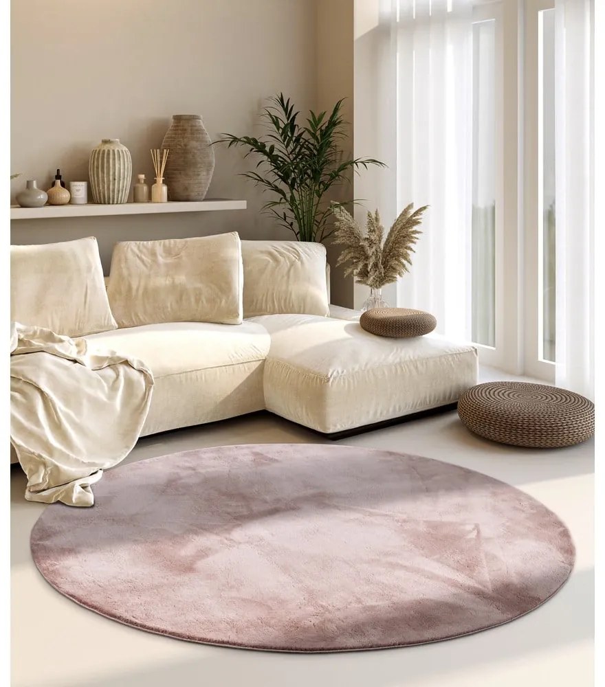 Tappeto rotondo rosa polveroso ø 160 cm Leon – Villeroy&amp;Boch
