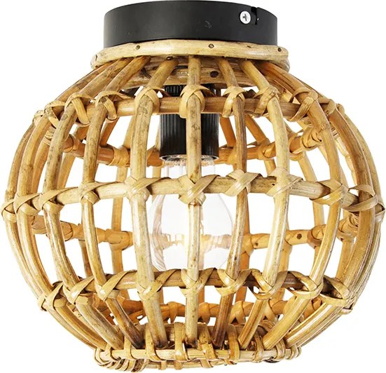 Plafoniera rustica in bambù 25 cm - Canna
