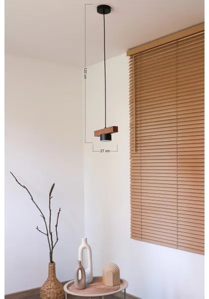 Duolla - Sospensione a cavo IRONLINE 1xGX53/3W/230V pino/rovere/nero