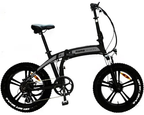 BICI ELETTRICA CON PEDALATA ASSISTITA FAT BIKE TOKIO - 250W - NERO/ARGENTO (MD-E20FF3-S)