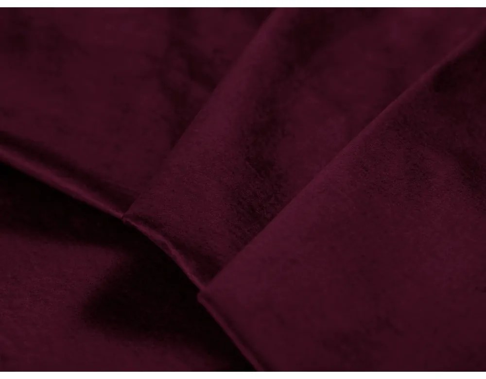 Divano letto in velluto rosso scuro Luca - Milo Casa