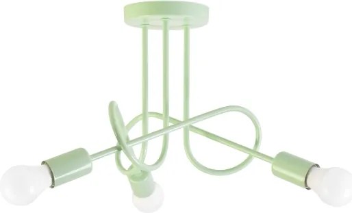 Lampadario a plafone OXFORD 3xE27/15W/230V verde