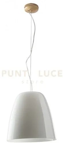 Lampadario a sospensione ares bianca 1 luce attacco e27 35x117cm in...