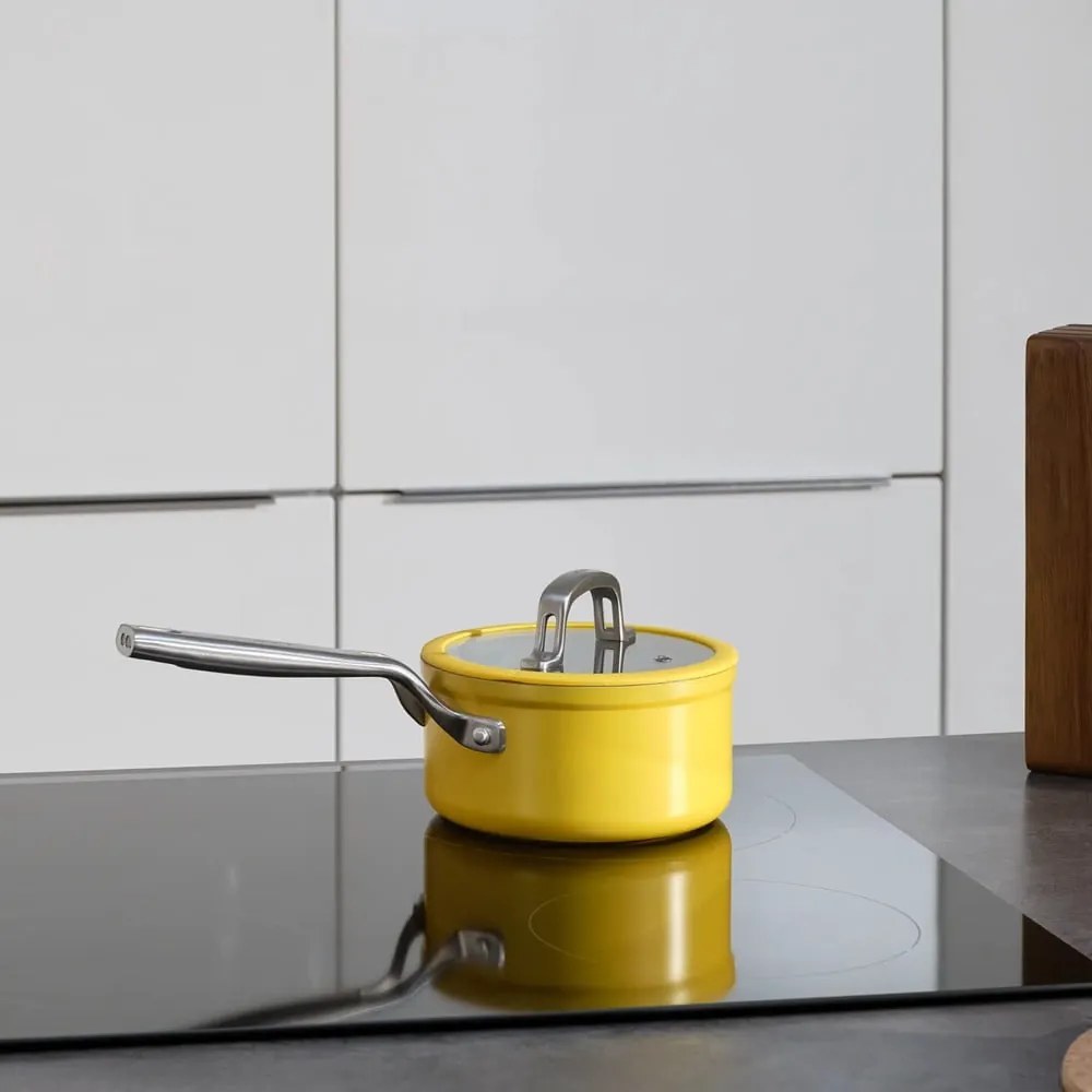 Pentola con coperchio incluso/con superficie in ceramica adatta all'induzione 1,3 l Meda 3.0 – FABINI