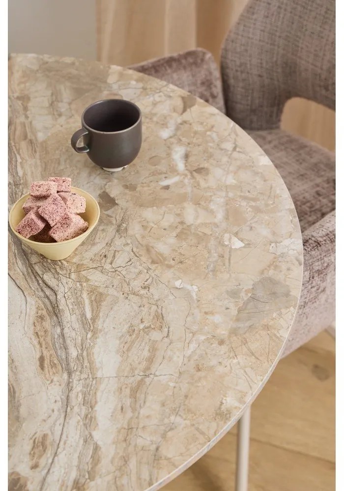 Tavolo da pranzo rotondo con piano in ceramica ø 90 cm Malta – Actona