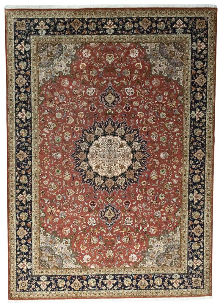 Tabriz Tappeto persiano 250x350 Rosso (Iran) Annodato A Mano
