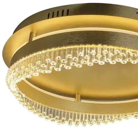 Plafoniera LED 36W/230V Ø 43 cm, dorata