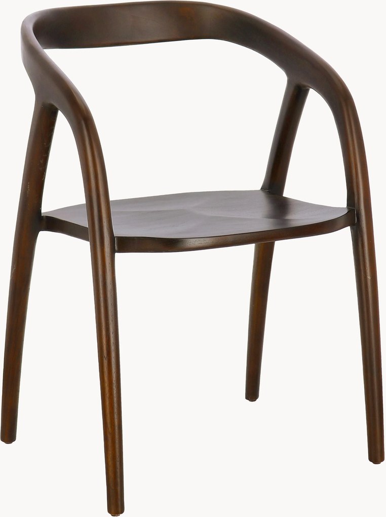Set di 2 sedie in legno di teak con braccioli Dotty
