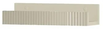 Mensola per bagno Niwa L 40 cm laccato opaco sabbia con vetro sabbia