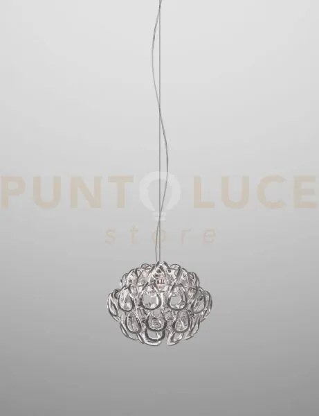 Giogali sospensione 35 cristallo argento e cromo lucido 1 luce atta...