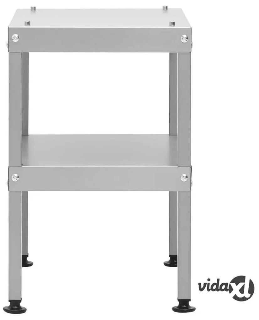 vidaXL Tavolo per Forno Affumicatore 40x28x44,5 cm in Acciaio Zincato