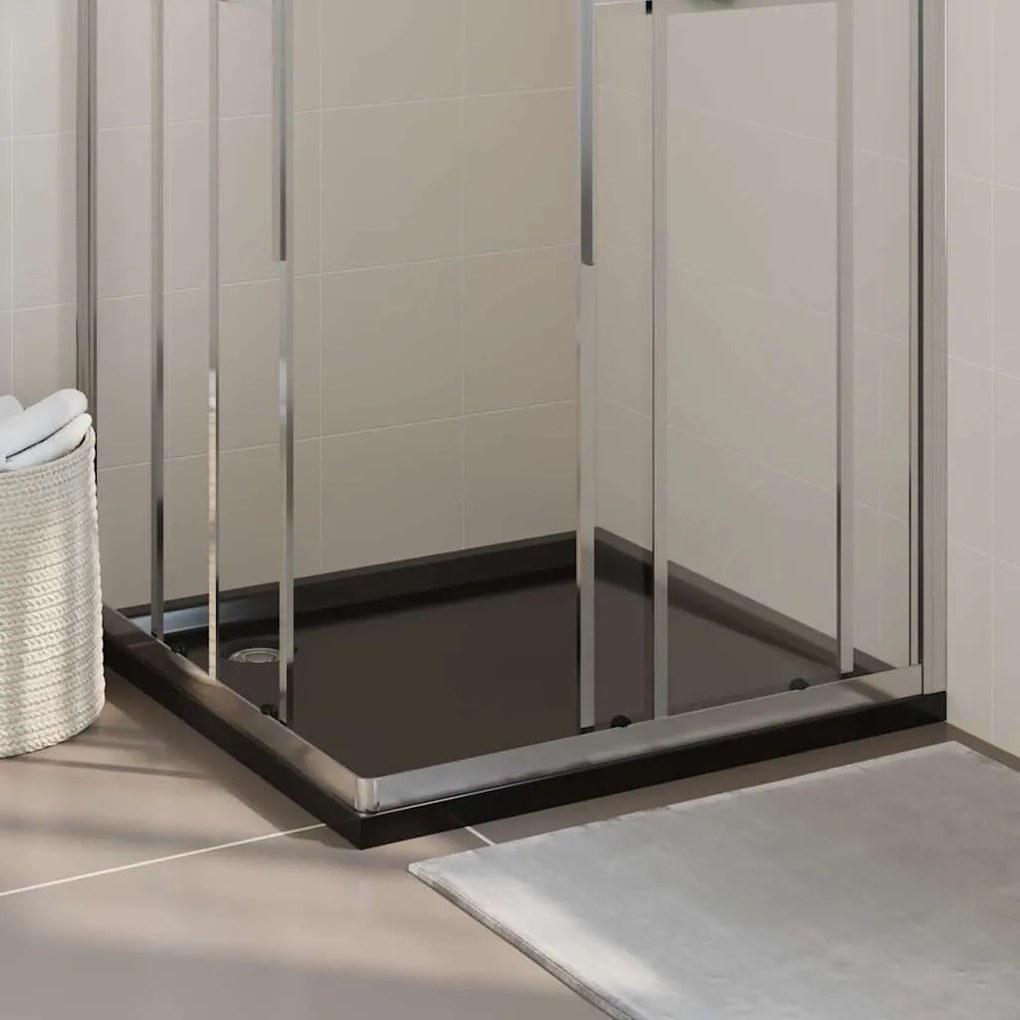Piatto Doccia Quadrato İn Abs Nero 90x90 Cm /